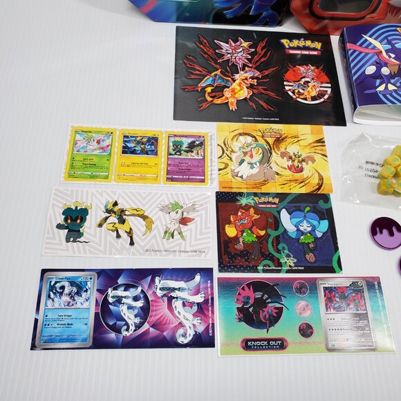 Pokémon TCG Accessories Lot - Tins, Dice, Coins, Mini Figs, Stickers, and More - Picture 3 of 5